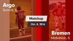 Matchup: Argo vs. Bremen  2016