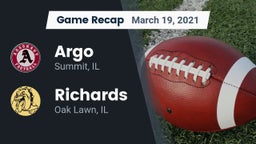 Recap: Argo  vs. Richards  2021