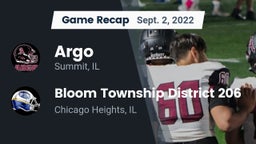 Recap: Argo  vs. Bloom Township  District 206 2022