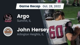 Recap: Argo  vs. John Hersey  2022