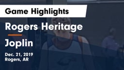 Rogers Heritage  vs Joplin  Game Highlights - Dec. 21, 2019