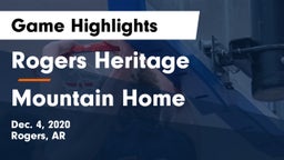 Rogers Heritage  vs Mountain Home  Game Highlights - Dec. 4, 2020