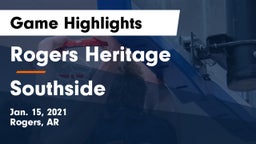 Rogers Heritage  vs Southside  Game Highlights - Jan. 15, 2021