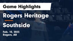 Rogers Heritage  vs Southside  Game Highlights - Feb. 10, 2023