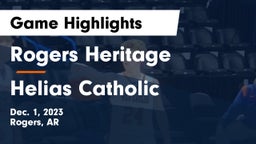 Rogers Heritage  vs Helias Catholic  Game Highlights - Dec. 1, 2023