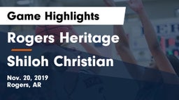 Rogers Heritage  vs Shiloh Christian  Game Highlights - Nov. 20, 2019