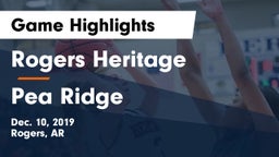 Rogers Heritage  vs Pea Ridge  Game Highlights - Dec. 10, 2019