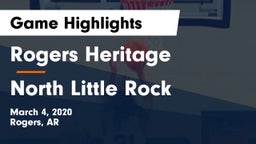 Rogers Heritage  vs North Little Rock  Game Highlights - March 4, 2020