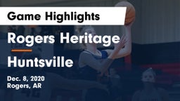 Rogers Heritage  vs Huntsville  Game Highlights - Dec. 8, 2020