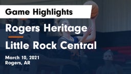 Rogers Heritage  vs Little Rock Central  Game Highlights - March 10, 2021
