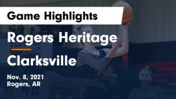 Rogers Heritage  vs Clarksville  Game Highlights - Nov. 8, 2021