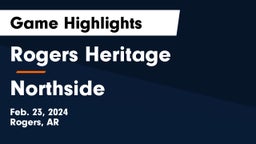 Rogers Heritage  vs Northside  Game Highlights - Feb. 23, 2024