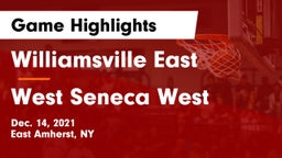 Williamsville East  vs West Seneca West  Game Highlights - Dec. 14, 2021