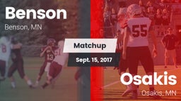 Matchup: Benson vs. Osakis  2017