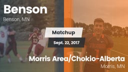 Matchup: Benson vs. Morris Area/Chokio-Alberta 2017