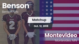 Matchup: Benson vs. Montevideo  2018