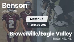 Matchup: Benson vs. Browerville/Eagle Valley  2019