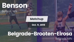 Matchup: Benson vs. Belgrade-Brooten-Elrosa  2019