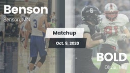 Matchup: Benson vs. BOLD  2020