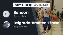 Recap: Benson  vs. Belgrade-Brooten-Elrosa  2020