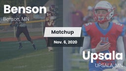 Matchup: Benson vs. Upsala  2020