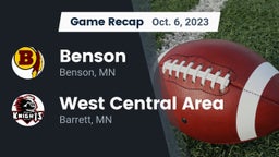 Recap: Benson  vs. West Central Area 2023