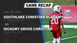 Recap: SouthLake Christian Academy vs. Hickory Grove Christian  2016