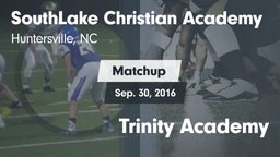 Matchup: SouthLake Christian  vs. Trinity Academy 2016