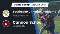 Recap: SouthLake Christian Academy vs. Cannon School 2017