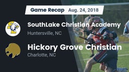 Recap: SouthLake Christian Academy vs. Hickory Grove Christian  2018