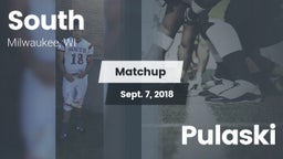 Matchup: South vs. Pulaski  2018