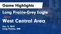Long Prairie-Grey Eagle  vs West Central Area Game Highlights - Jan. 5, 2019