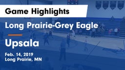 Long Prairie-Grey Eagle  vs Upsala  Game Highlights - Feb. 14, 2019