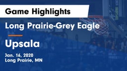 Long Prairie-Grey Eagle  vs Upsala  Game Highlights - Jan. 16, 2020