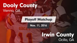 Matchup: Dooly County vs. Irwin County  2016