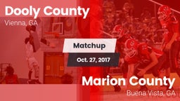 Matchup: Dooly County vs. Marion County  2017