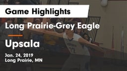 Long Prairie-Grey Eagle  vs Upsala Game Highlights - Jan. 24, 2019
