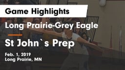 Long Prairie-Grey Eagle  vs St Johns Prep Game Highlights - Feb. 1, 2019