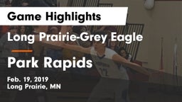 Long Prairie-Grey Eagle  vs Park Rapids  Game Highlights - Feb. 19, 2019