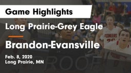 Long Prairie-Grey Eagle  vs Brandon-Evansville  Game Highlights - Feb. 8, 2020