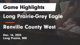 Long Prairie-Grey Eagle  vs Renville County West  Game Highlights - Dec. 16, 2023