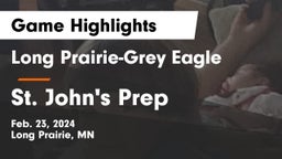 Long Prairie-Grey Eagle  vs St. John's Prep  Game Highlights - Feb. 23, 2024