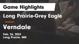 Long Prairie-Grey Eagle  vs Verndale  Game Highlights - Feb. 26, 2024