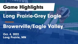 Long Prairie-Grey Eagle  vs Browerville/Eagle Valley  Game Highlights - Oct. 4, 2022