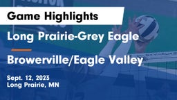 Long Prairie-Grey Eagle  vs Browerville/Eagle Valley  Game Highlights - Sept. 12, 2023