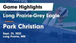 Long Prairie-Grey Eagle  vs Park Christian  Game Highlights - Sept. 23, 2023