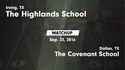 Matchup: Highlands vs. The Covenant School 2016