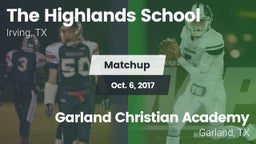 Matchup: Highlands vs. Garland Christian Academy  2017