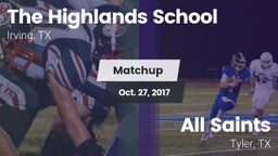 Matchup: Highlands vs. All Saints  2017