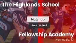 Matchup: Highlands vs. Fellowship Academy 2018